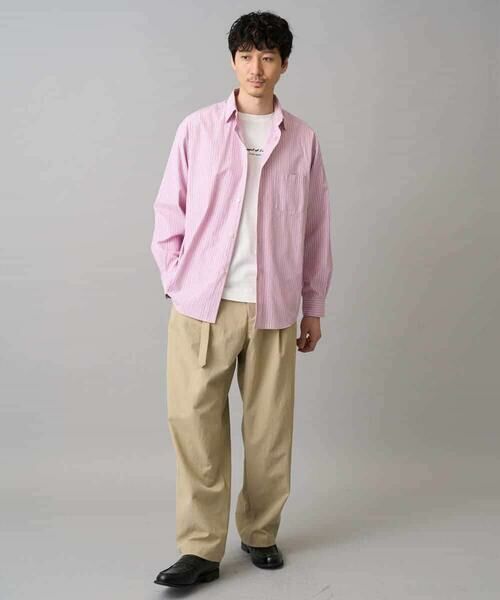 a.v.v / アー・ヴェ・ヴェ シャツ・ブラウス | 【洗濯機で洗える/毛玉になりにくい】ワイドストレッチストライプシャツ | 詳細6