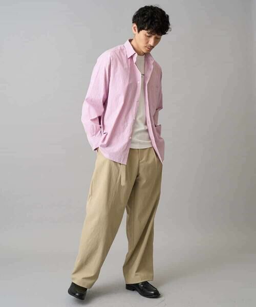a.v.v / アー・ヴェ・ヴェ シャツ・ブラウス | 【洗濯機で洗える/毛玉になりにくい】ワイドストレッチストライプシャツ | 詳細7
