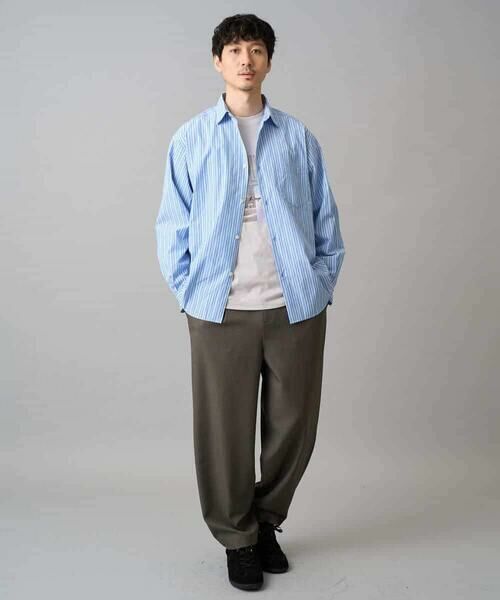 a.v.v / アー・ヴェ・ヴェ シャツ・ブラウス | 【洗濯機で洗える/毛玉になりにくい】ワイドストレッチストライプシャツ | 詳細8