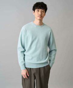 a.v.v / アー・ヴェ・ヴェ ニット・セーター | 【洗濯機で洗える】タックメッシュクルーネックニット