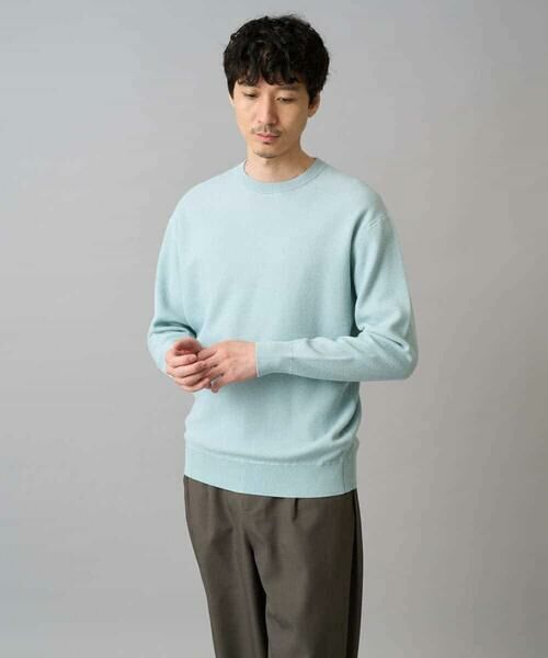 a.v.v / アー・ヴェ・ヴェ ニット・セーター | 【洗濯機で洗える】タックメッシュクルーネックニット | 詳細10