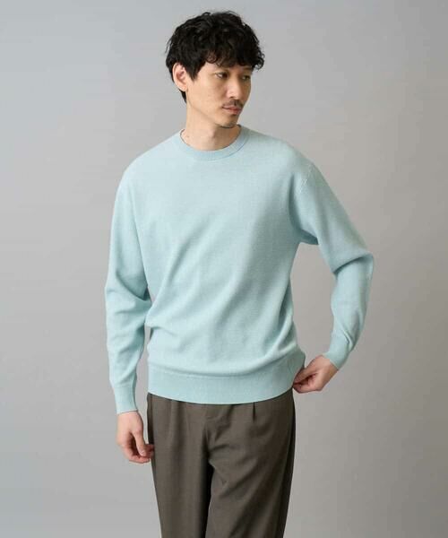 a.v.v / アー・ヴェ・ヴェ ニット・セーター | 【洗濯機で洗える】タックメッシュクルーネックニット | 詳細11