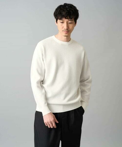 a.v.v / アー・ヴェ・ヴェ ニット・セーター | 【洗濯機で洗える】タックメッシュクルーネックニット | 詳細14