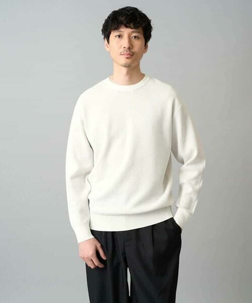 a.v.v / アー・ヴェ・ヴェ ニット・セーター | 【洗濯機で洗える】タックメッシュクルーネックニット | 詳細15