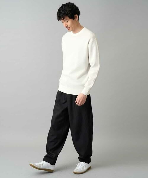 a.v.v / アー・ヴェ・ヴェ ニット・セーター | 【洗濯機で洗える】タックメッシュクルーネックニット | 詳細8
