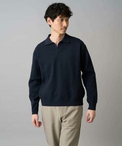 a.v.v / アー・ヴェ・ヴェ ニット・セーター | 【洗濯機で洗える】ポップコーンスキッパーニットポロ