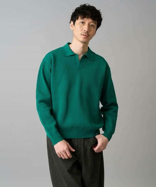a.v.v / アー・ヴェ・ヴェ ニット・セーター | 【洗濯機で洗える】ポップコーンスキッパーニットポロ | 詳細10