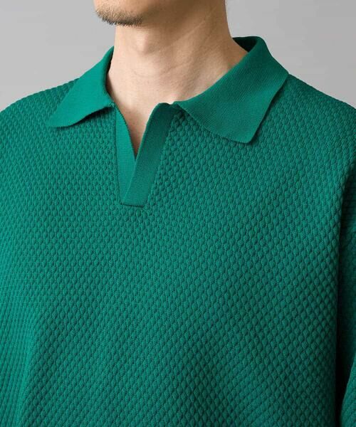 a.v.v / アー・ヴェ・ヴェ ニット・セーター | 【洗濯機で洗える】ポップコーンスキッパーニットポロ | 詳細13
