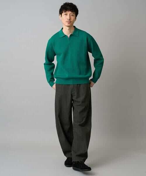 a.v.v / アー・ヴェ・ヴェ ニット・セーター | 【洗濯機で洗える】ポップコーンスキッパーニットポロ | 詳細2