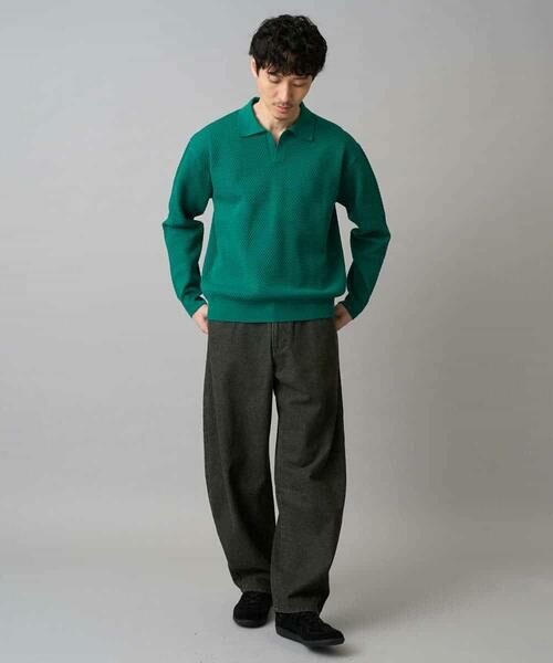 a.v.v / アー・ヴェ・ヴェ ニット・セーター | 【洗濯機で洗える】ポップコーンスキッパーニットポロ | 詳細4