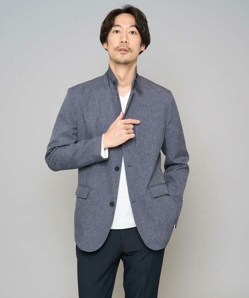 a.v.v / アー・ヴェ・ヴェ セットアップ | 【スマート/イージーケア/洗濯機で洗える/毛玉になりにくい/ストレッチ】ドライタッチメランジコンバーチブルジャケット | 詳細1