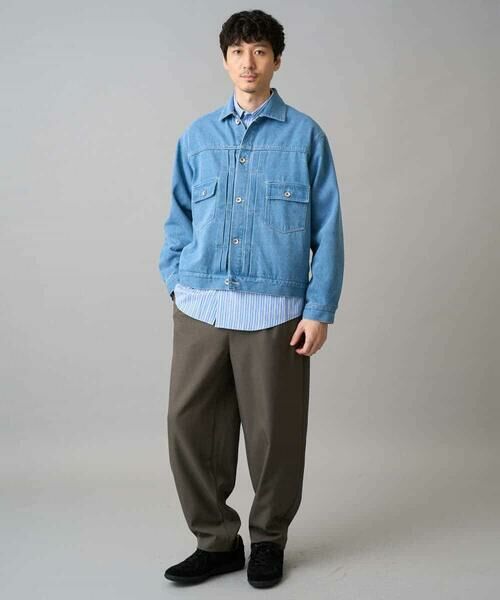 a.v.v / アー・ヴェ・ヴェ Gジャン・デニムジャケット | 【洗濯機で洗える】ワイドシルエットデニムジャケット | 詳細1