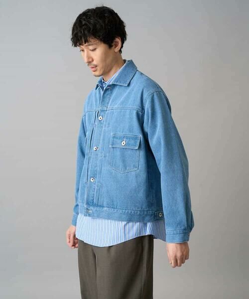 a.v.v / アー・ヴェ・ヴェ Gジャン・デニムジャケット | 【洗濯機で洗える】ワイドシルエットデニムジャケット | 詳細15