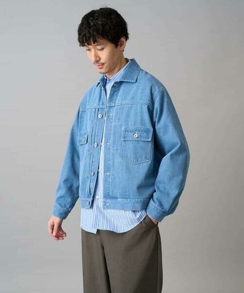 a.v.v / アー・ヴェ・ヴェ Gジャン・デニムジャケット | 【洗濯機で洗える】ワイドシルエットデニムジャケット | 詳細16