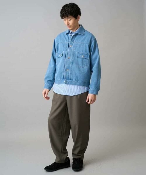 a.v.v / アー・ヴェ・ヴェ Gジャン・デニムジャケット | 【洗濯機で洗える】ワイドシルエットデニムジャケット | 詳細2