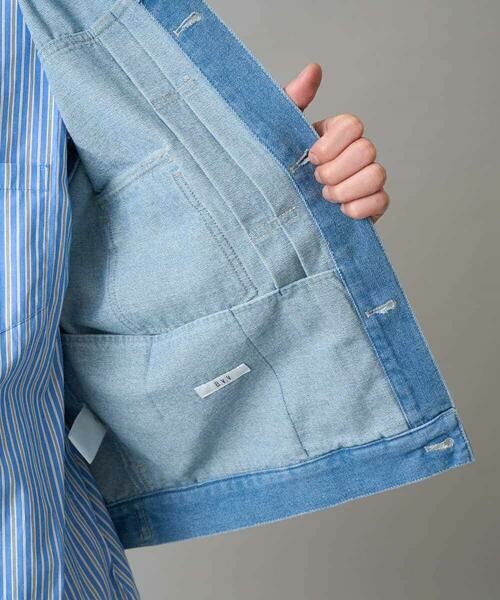 a.v.v / アー・ヴェ・ヴェ Gジャン・デニムジャケット | 【洗濯機で洗える】ワイドシルエットデニムジャケット | 詳細28