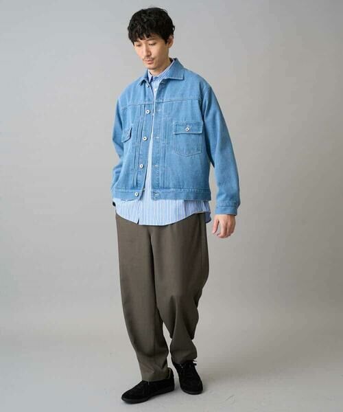 a.v.v / アー・ヴェ・ヴェ Gジャン・デニムジャケット | 【洗濯機で洗える】ワイドシルエットデニムジャケット | 詳細6
