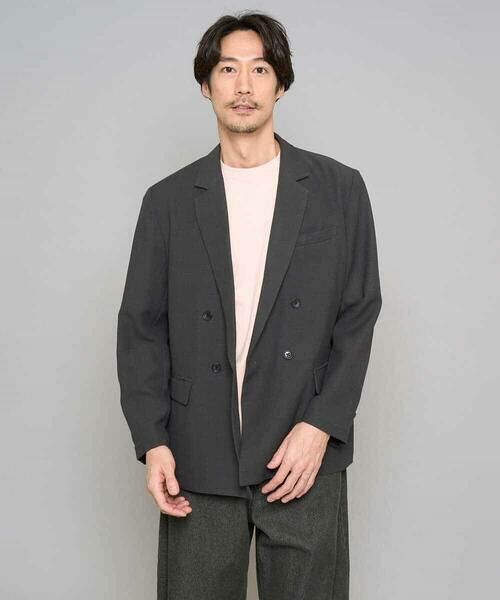 a.v.v / アー・ヴェ・ヴェ セットアップ | 【イージーケア/洗濯機で洗える/毛玉になりにくい/ストレッチ】メッシュストレッチダブルブレストジャケット | 詳細12