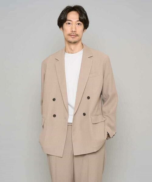 a.v.v / アー・ヴェ・ヴェ セットアップ | 【イージーケア/洗濯機で洗える/毛玉になりにくい/ストレッチ】メッシュストレッチダブルブレストジャケット | 詳細14