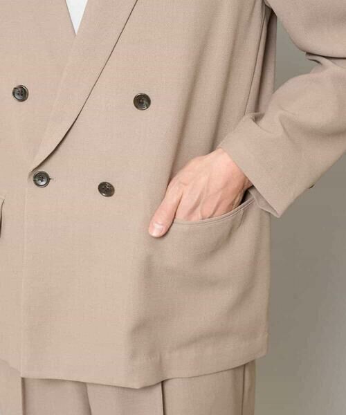 a.v.v / アー・ヴェ・ヴェ セットアップ | 【イージーケア/洗濯機で洗える/毛玉になりにくい/ストレッチ】メッシュストレッチダブルブレストジャケット | 詳細21