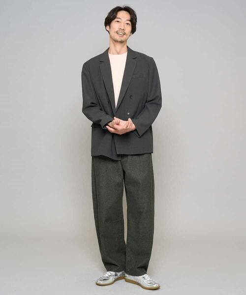 a.v.v / アー・ヴェ・ヴェ セットアップ | 【イージーケア/洗濯機で洗える/毛玉になりにくい/ストレッチ】メッシュストレッチダブルブレストジャケット | 詳細6