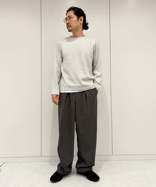 a.v.v / アー・ヴェ・ヴェ カットソー | 【イージーケア/洗濯機で洗える】畔裏起毛フェイクレイヤードカットソー | 詳細9