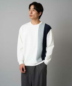 a.v.v / アー・ヴェ・ヴェ スウェット | 【イージーケア/洗濯機で洗える】フクレジャカード縦切替プルオーバー