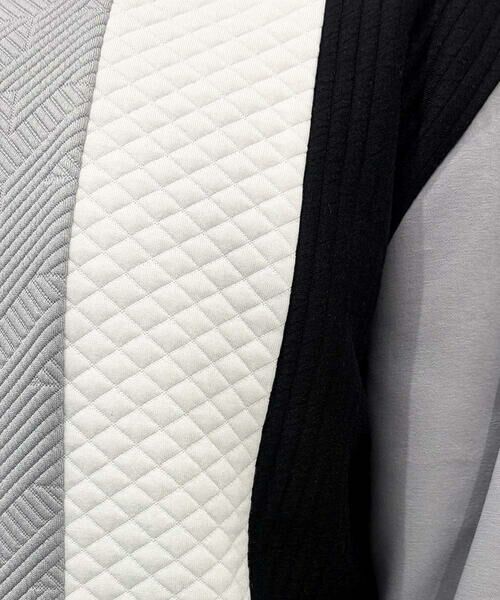 a.v.v / アー・ヴェ・ヴェ スウェット | 【イージーケア/洗濯機で洗える】フクレジャカード縦切替プルオーバー | 詳細12