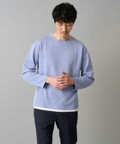 a.v.v / アー・ヴェ・ヴェ カットソー | 【イージーケア/洗濯機で洗える/毛玉になりにくい】ヘンケイヘリンボンフェイクレイヤードカットソー