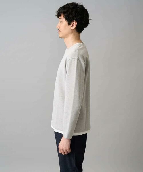 a.v.v / アー・ヴェ・ヴェ カットソー | 【イージーケア/洗濯機で洗える/毛玉になりにくい】ヘンケイヘリンボンフェイクレイヤードカットソー | 詳細20