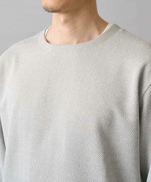 a.v.v / アー・ヴェ・ヴェ カットソー | 【イージーケア/洗濯機で洗える/毛玉になりにくい】ヘンケイヘリンボンフェイクレイヤードカットソー | 詳細22