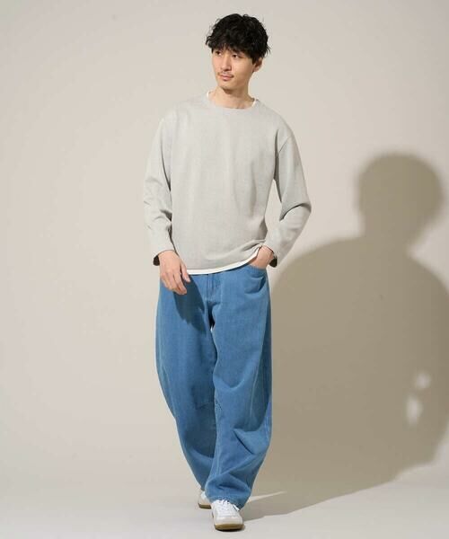 a.v.v / アー・ヴェ・ヴェ カットソー | 【イージーケア/洗濯機で洗える/毛玉になりにくい】変形ヘリンボンフェイクレイヤードカットソー | 詳細29