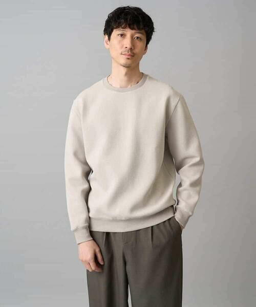 a.v.v / アー・ヴェ・ヴェ カットソー | 【イージーケア/洗濯機で洗える/毛玉になりにくい/ストレッチ】サッカーダンボールプルオーバー（ライトグレー）