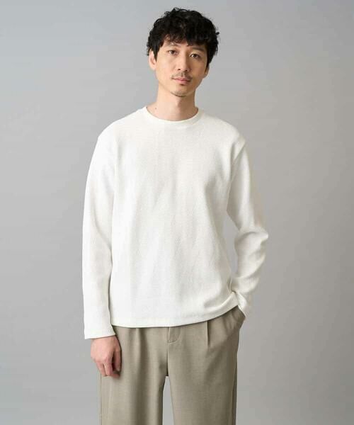 a.v.v / アー・ヴェ・ヴェ カットソー | 【イージーケア/洗濯機で洗える】キカフクレジャカードプルオーバー（ホワイト）