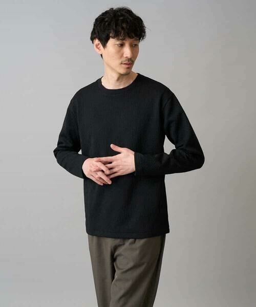 a.v.v / アー・ヴェ・ヴェ カットソー | 【イージーケア/洗濯機で洗える/毛玉になりにくい】キカジャガードクルーネックプルオーバー | 詳細12