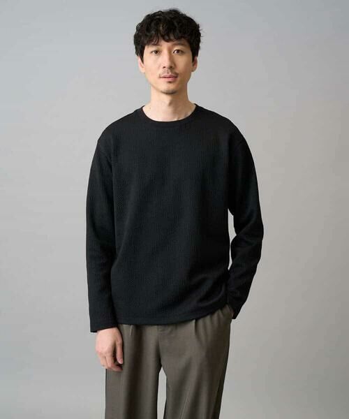 a.v.v / アー・ヴェ・ヴェ カットソー | 【イージーケア/洗濯機で洗える/毛玉になりにくい】キカジャガードクルーネックプルオーバー | 詳細13