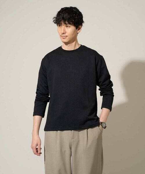 a.v.v / アー・ヴェ・ヴェ カットソー | 【イージーケア/洗濯機で洗える/毛玉になりにくい】キカジャガードクルーネックプルオーバー | 詳細20