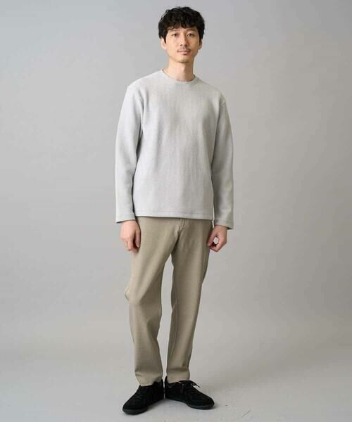 a.v.v / アー・ヴェ・ヴェ チノ・ワークパンツ | 【イージーケア/洗濯機で洗える/毛玉になりにくい/ストレッチ】メランジツイルセミルーズパンツ | 詳細1