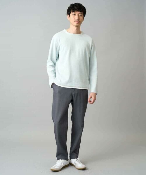 a.v.v / アー・ヴェ・ヴェ チノ・ワークパンツ | 【イージーケア/洗濯機で洗える/毛玉になりにくい/ストレッチ】メランジツイルセミルーズパンツ | 詳細11