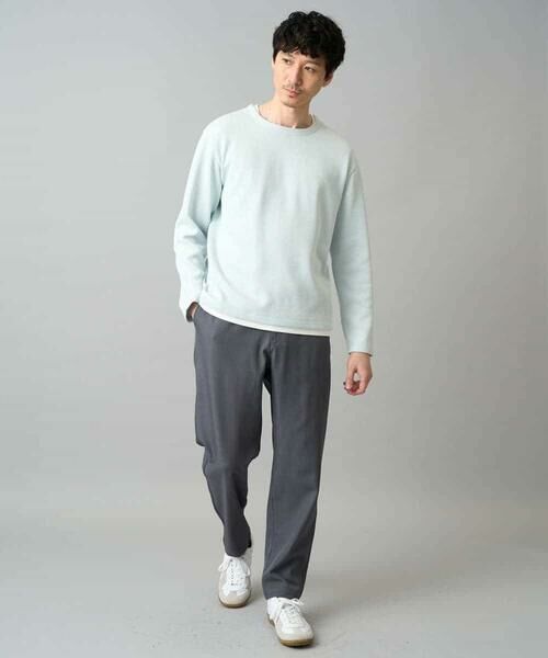 a.v.v / アー・ヴェ・ヴェ チノ・ワークパンツ | 【イージーケア/洗濯機で洗える/毛玉になりにくい/ストレッチ】メランジツイルセミルーズパンツ | 詳細12