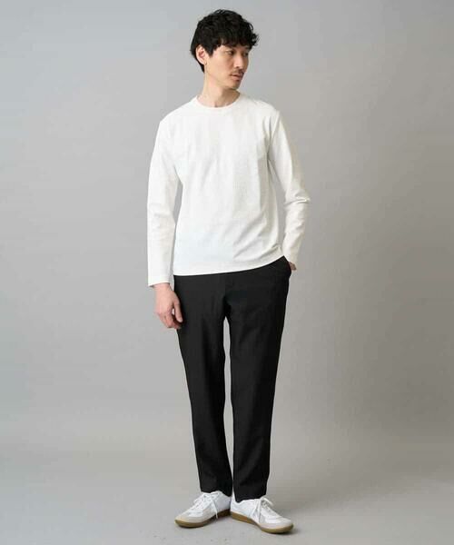 a.v.v / アー・ヴェ・ヴェ チノ・ワークパンツ | 【イージーケア/洗濯機で洗える/毛玉になりにくい/ストレッチ】メランジツイルセミルーズパンツ | 詳細15