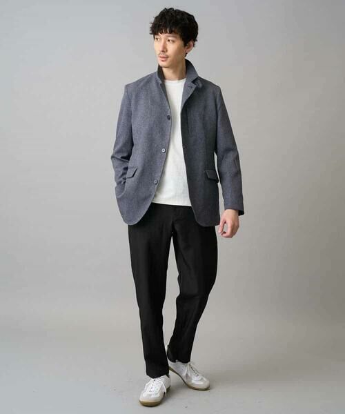 a.v.v / アー・ヴェ・ヴェ チノ・ワークパンツ | 【イージーケア/洗濯機で洗える/毛玉になりにくい/ストレッチ】メランジツイルセミルーズパンツ | 詳細16