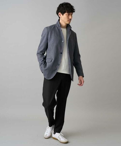 a.v.v / アー・ヴェ・ヴェ チノ・ワークパンツ | 【イージーケア/洗濯機で洗える/毛玉になりにくい/ストレッチ】メランジツイルセミルーズパンツ | 詳細18