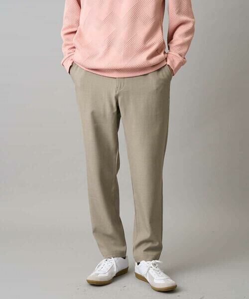 a.v.v / アー・ヴェ・ヴェ チノ・ワークパンツ | 【イージーケア/洗濯機で洗える/毛玉になりにくい/ストレッチ】メランジツイルセミルーズパンツ | 詳細22