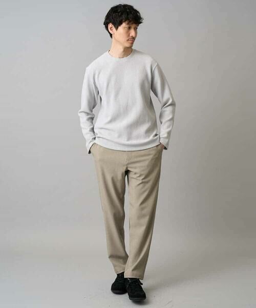 a.v.v / アー・ヴェ・ヴェ チノ・ワークパンツ | 【イージーケア/洗濯機で洗える/毛玉になりにくい/ストレッチ】メランジツイルセミルーズパンツ | 詳細3