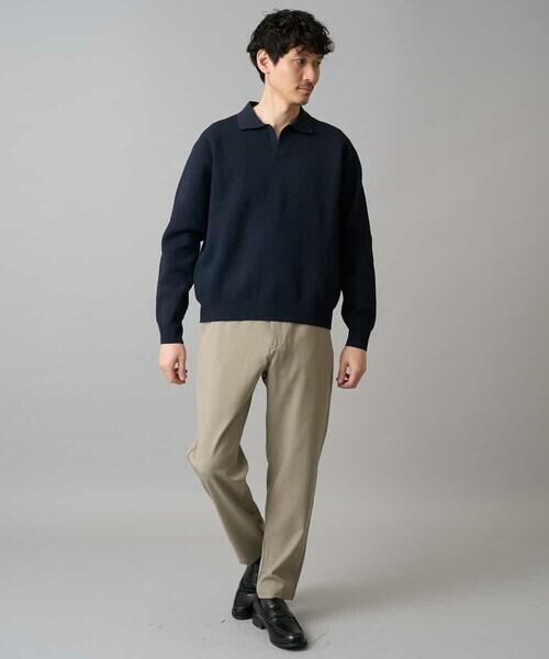 a.v.v / アー・ヴェ・ヴェ チノ・ワークパンツ | 【イージーケア/洗濯機で洗える/毛玉になりにくい/ストレッチ】メランジツイルセミルーズパンツ | 詳細6