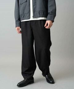 a.v.v / アー・ヴェ・ヴェ チノ・ワークパンツ | 【イージーケア/洗濯機で洗える/毛玉になりにくい/ストレッチ】メランジツイルイージーバルーンパンツ