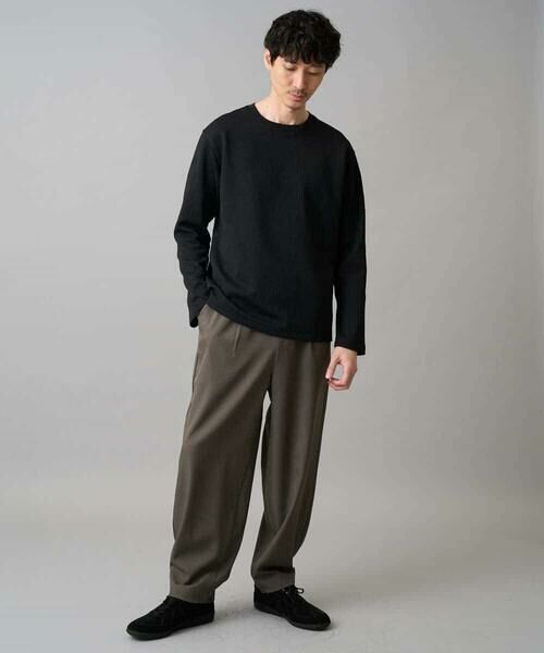 a.v.v / アー・ヴェ・ヴェ チノ・ワークパンツ | 【イージーケア/洗濯機で洗える/毛玉になりにくい/ストレッチ】メランジツイルイージーバルーンパンツ | 詳細10