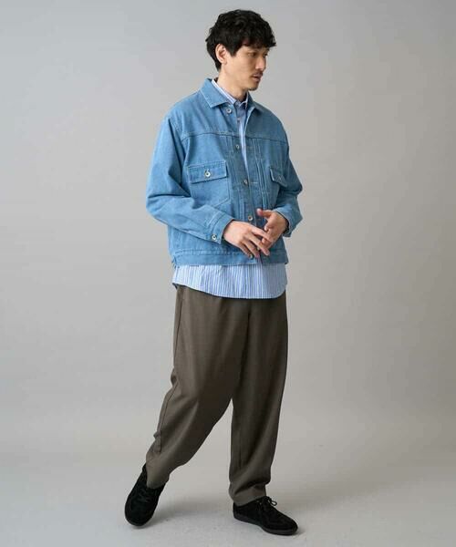 a.v.v / アー・ヴェ・ヴェ チノ・ワークパンツ | 【イージーケア/洗濯機で洗える/毛玉になりにくい/ストレッチ】メランジツイルイージーバルーンパンツ | 詳細12