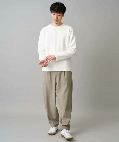 a.v.v / アー・ヴェ・ヴェ チノ・ワークパンツ | 【イージーケア/洗濯機で洗える/毛玉になりにくい/ストレッチ】メランジツイルイージーバルーンパンツ | 詳細21